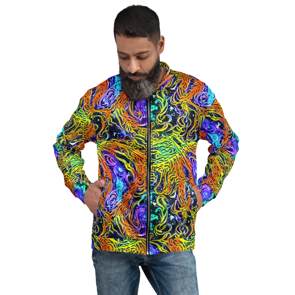 Midnight Cyclone on Bomber Jacket — Front