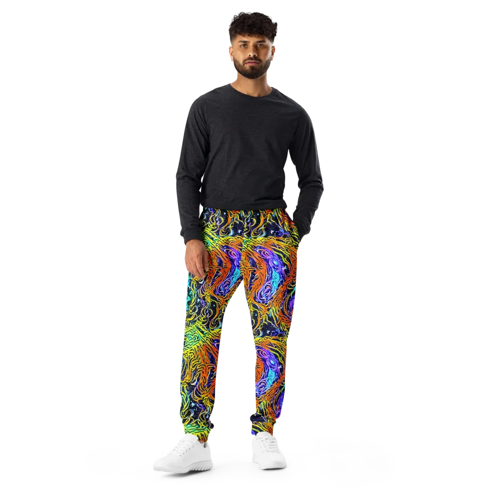 Midnight Cyclone on Men's Joggers — Front