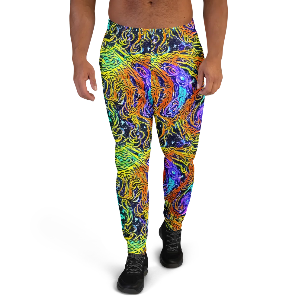 Midnight Cyclone on Men's Joggers — Front