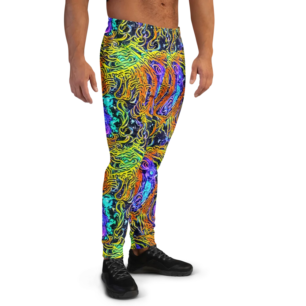 Midnight Cyclone on Men's Joggers — Right