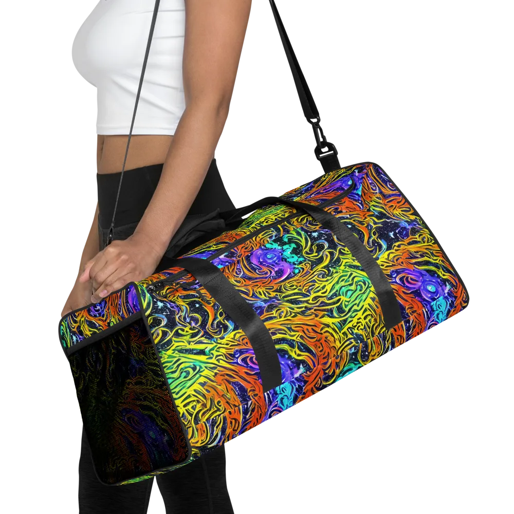 Midnight Cyclone on Duffle Bag — Front