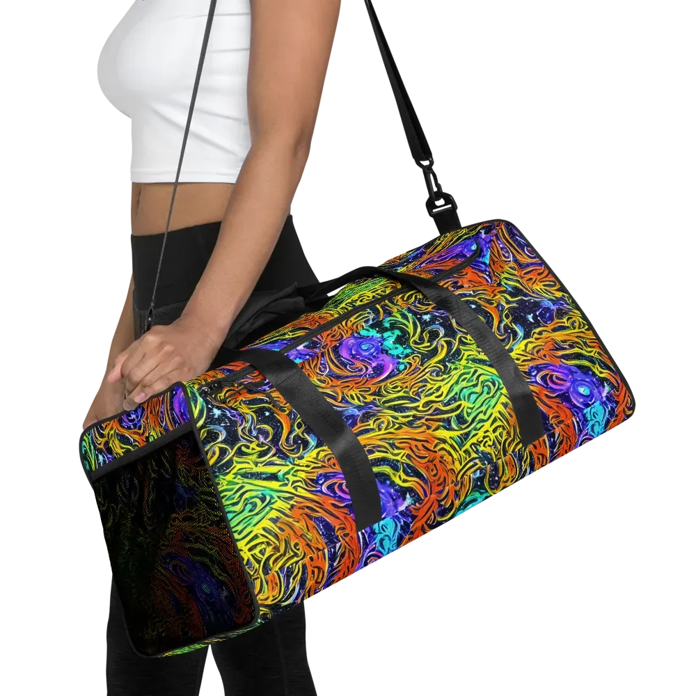 Midnight Cyclone on Duffle Bag — Front
