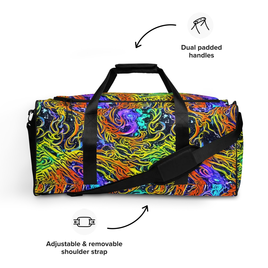 Midnight Cyclone on Duffle Bag — Front