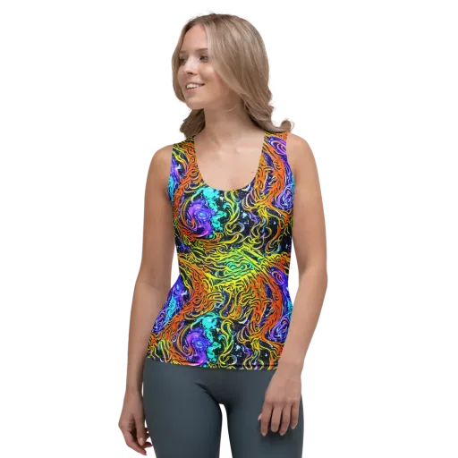 Midnight Cyclone on a Women's Tank Top