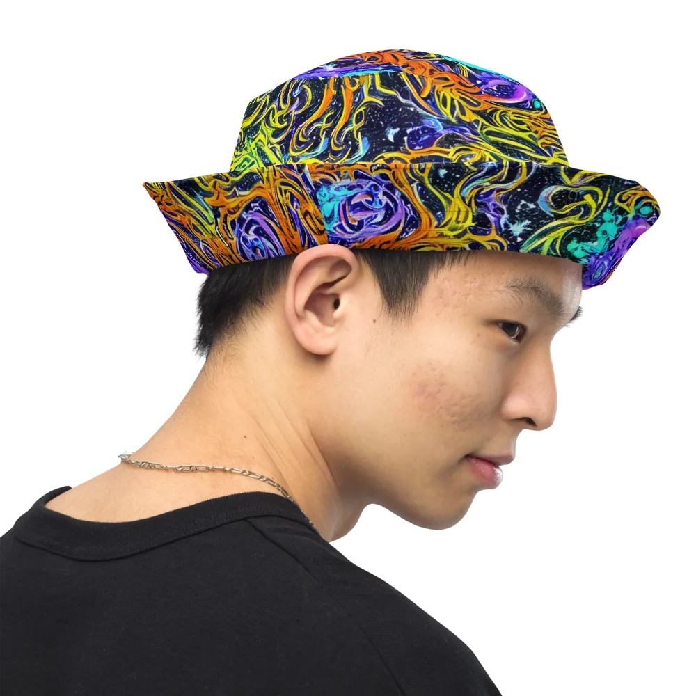 Midnight Cyclone on Reversible Bucket Hat — Right Outside