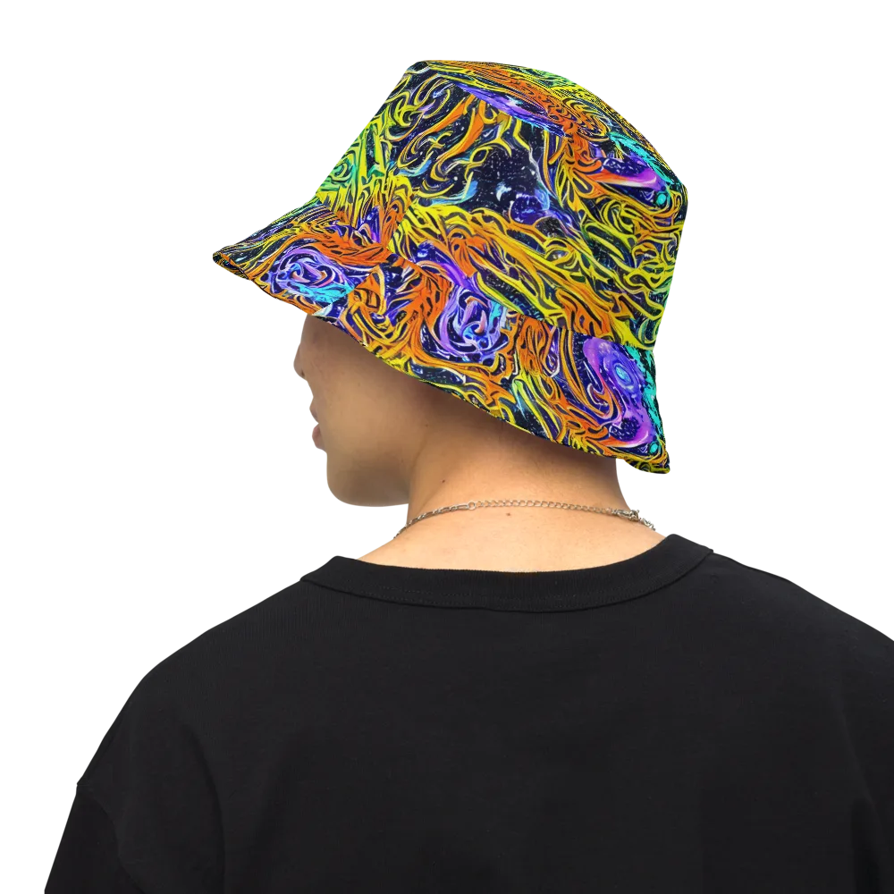 Midnight Cyclone on Reversible Bucket Hat — Back Inside