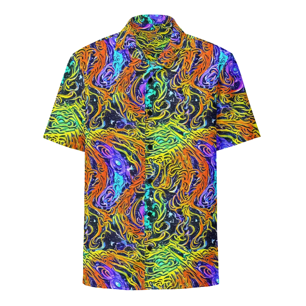 Midnight Cyclone on Button Shirt — Front