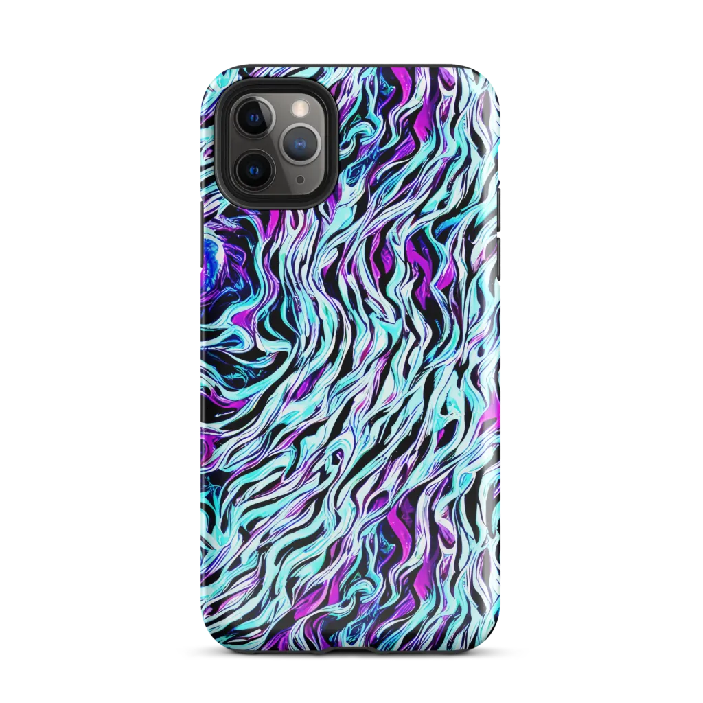 Cyber Zebra on Tough Case for iPhone® — Front