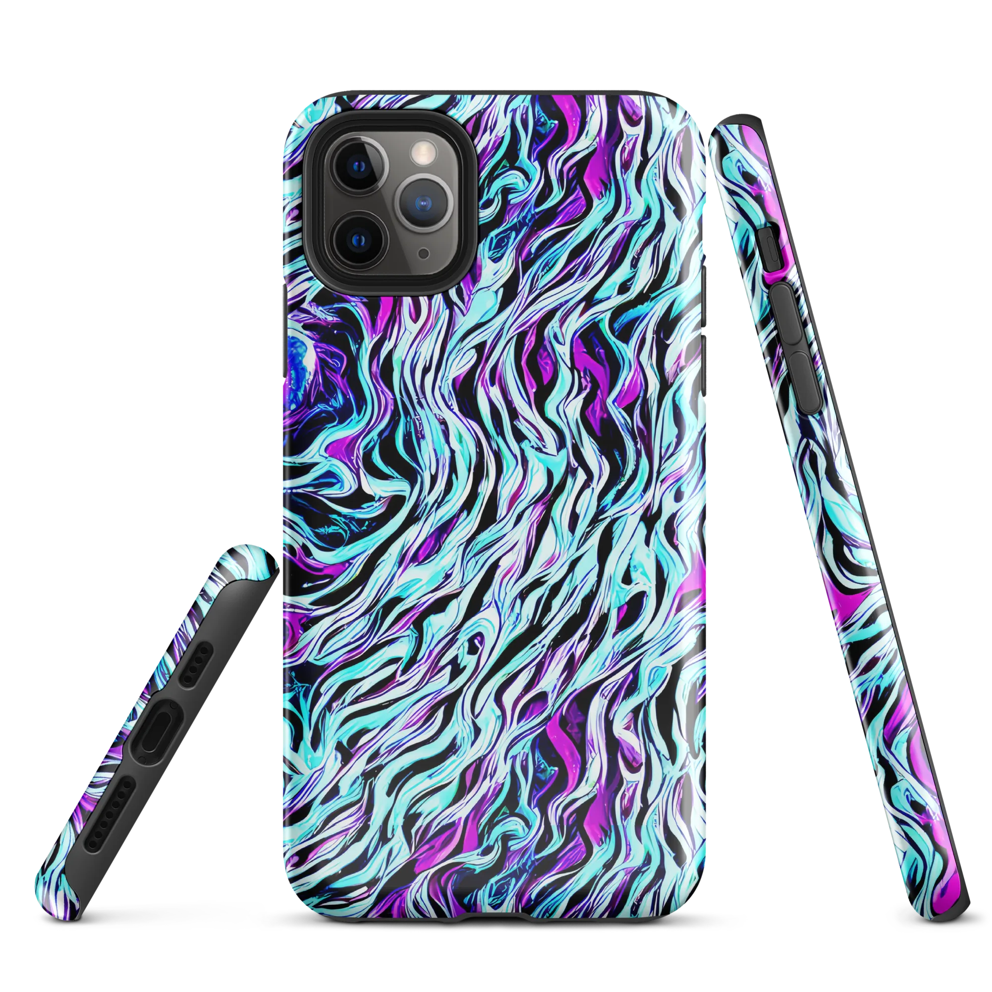 Cyber Zebra on Tough Case for iPhone® — Front