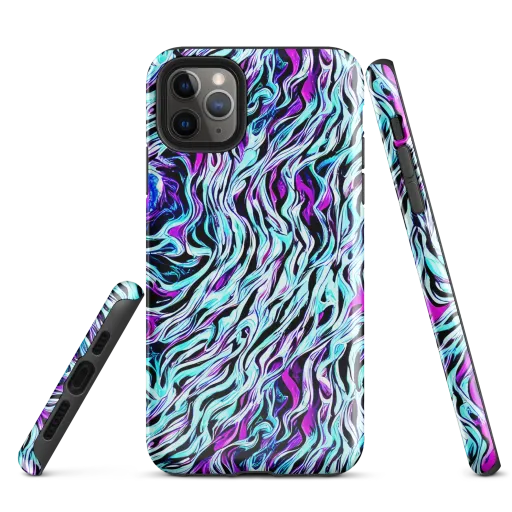 Cyber Zebra on a Tough Case for iPhone®