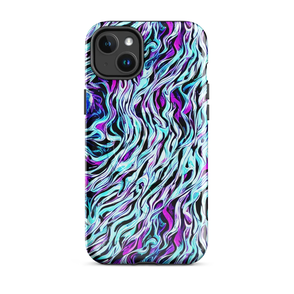 Cyber Zebra on MagSafe Tough Case for iPhone® — Front