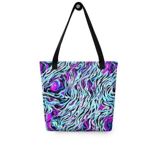 Cyber Zebra on a Tote Bag