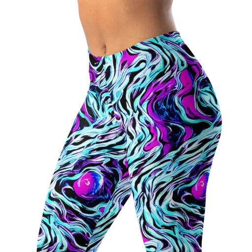 Cyber Zebra on a Leggings