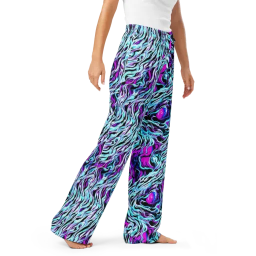 Cyber Zebra on a Women's Pajama Pants