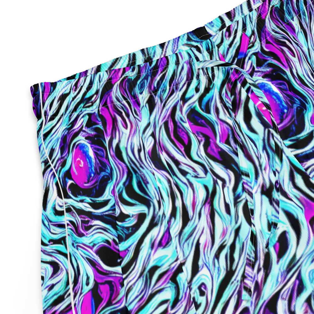 Cyber Zebra on Women's Pajama Shorts — Product details