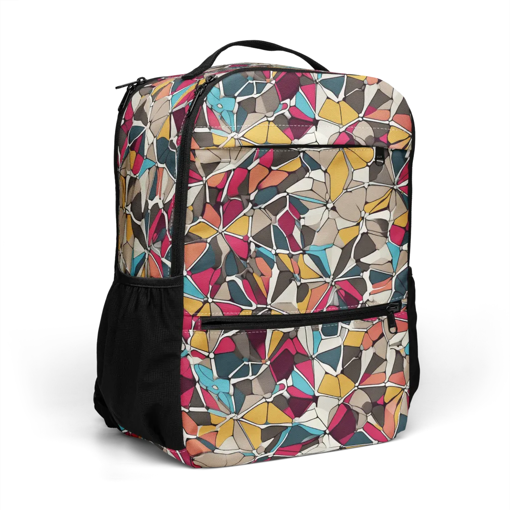 Mosaic Voltage on Utility Backpack — Right Front