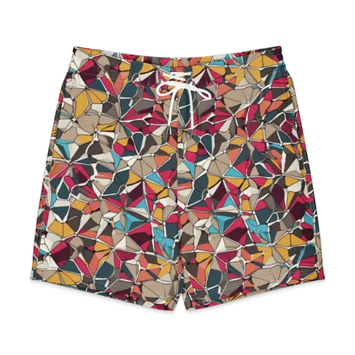 Mosaic Voltage on a Men's Board Shorts