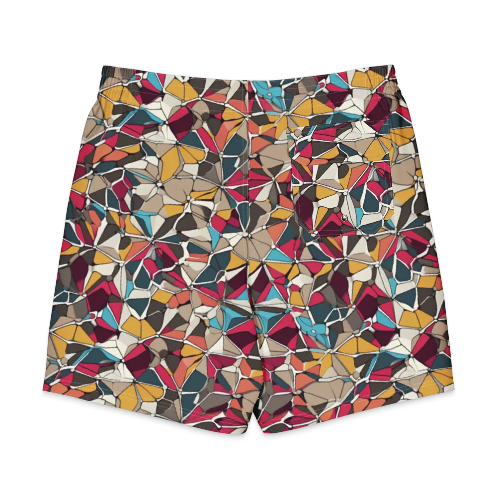Mosaic Voltage on Men's Board Shorts — Back