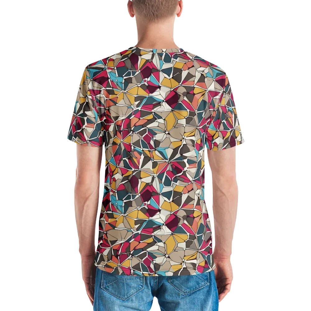 Mosaic Voltage on Men's Crew Neck T-Shirt — Back
