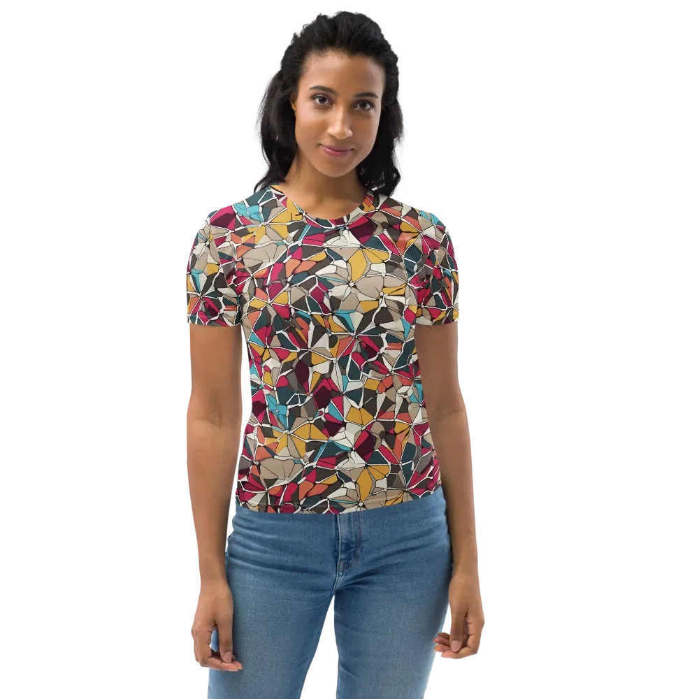 Mosaic Voltage on Women's Crew Neck T-Shirt — Front