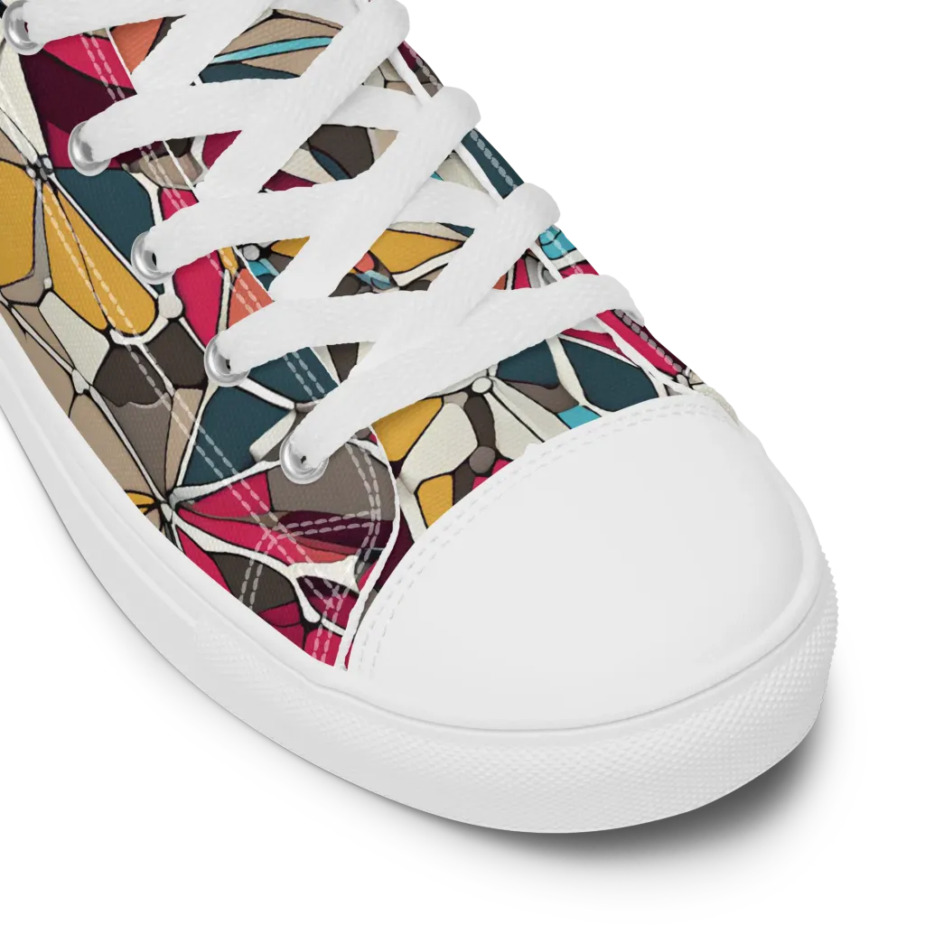 Mosaic Voltage on Women's High Top Canvas Shoes — Product details