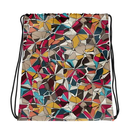Mosaic Voltage on a Drawstring Bag