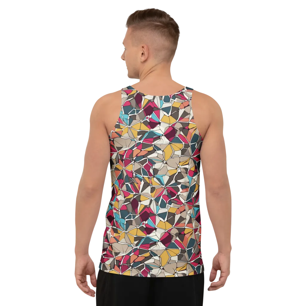 Mosaic Voltage on Men's Tank Top — Back