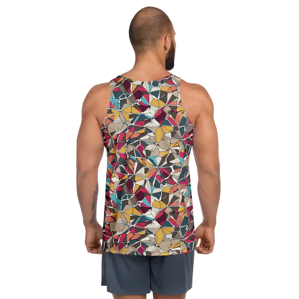 Mosaic Voltage on Men's Tank Top — Back