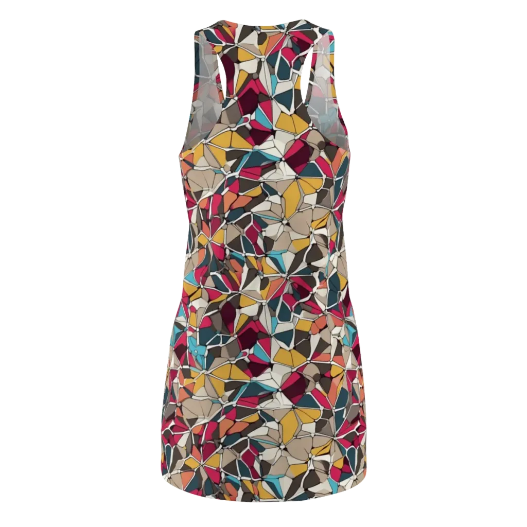Mosaic Voltage on Racerback Dress — Back