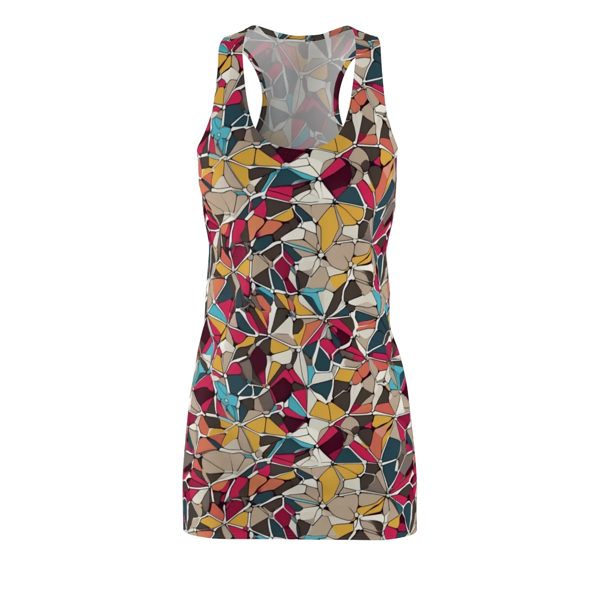 Mosaic Voltage on Racerback Dress — Front