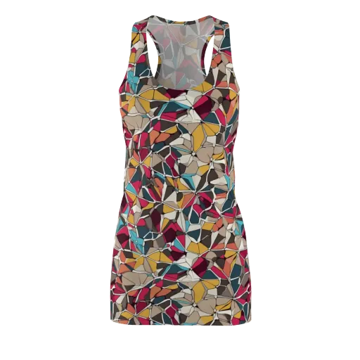 Mosaic Voltage on a Racerback Dress