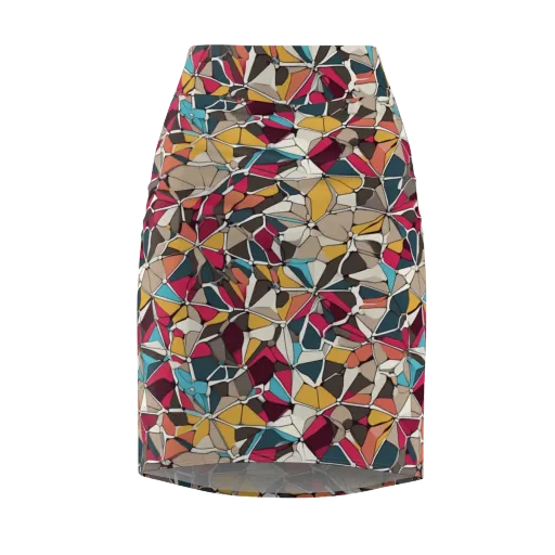 Mosaic Voltage on a Pencil Skirt