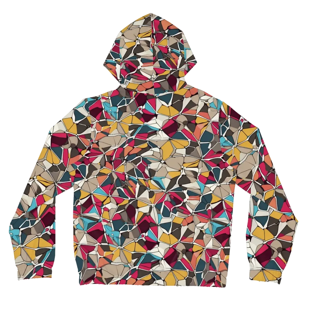 Mosaic Voltage on Women's Full-Zip Hoodie — Back