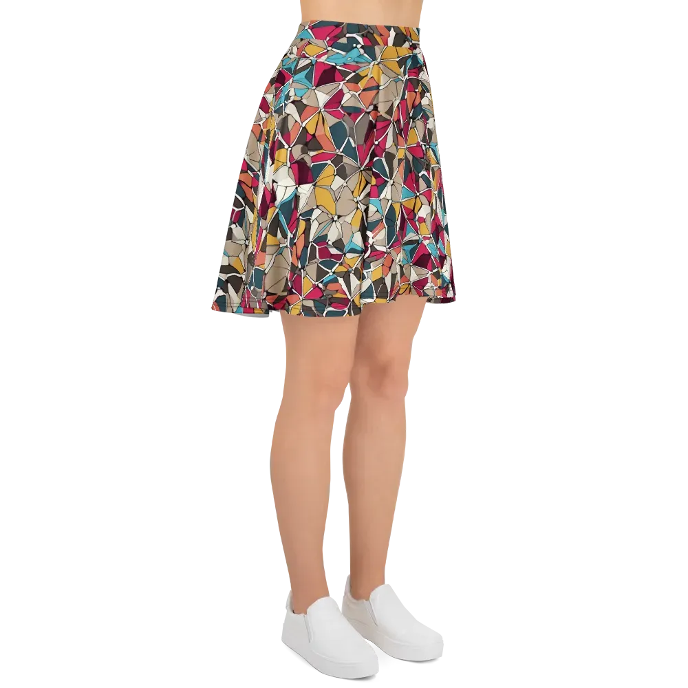 Mosaic Voltage on Skater Skirt — Right