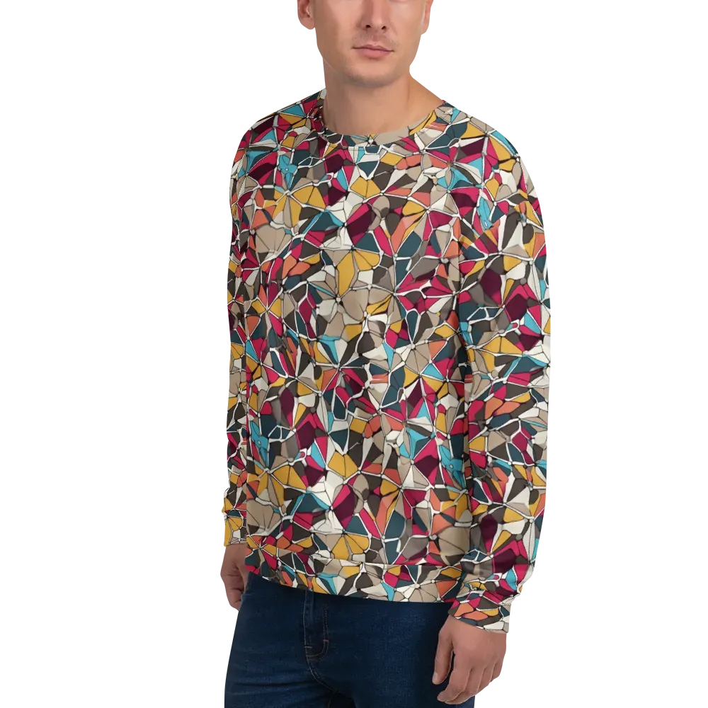 Mosaic Voltage on Sweatshirt — Left Front