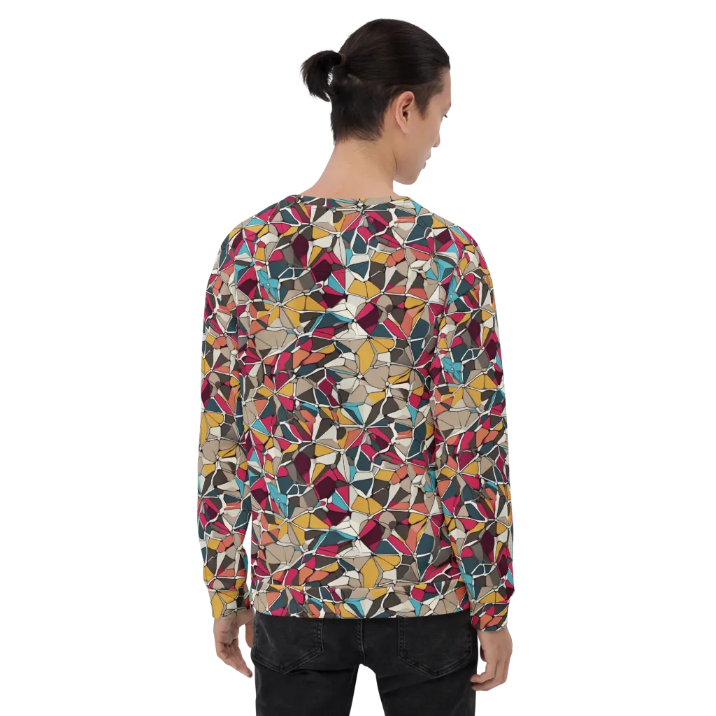 Mosaic Voltage on Sweatshirt — Back