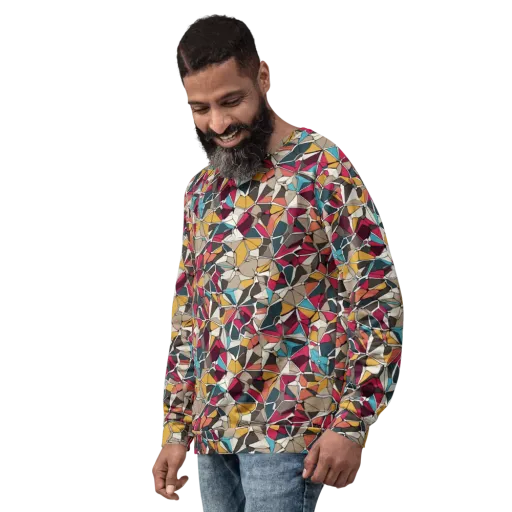 Mosaic Voltage on a Sweatshirt