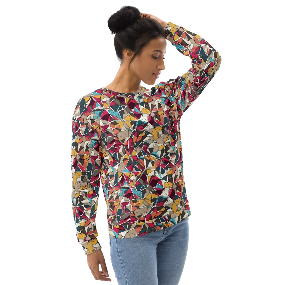 Mosaic Voltage on Sweatshirt — Right Front