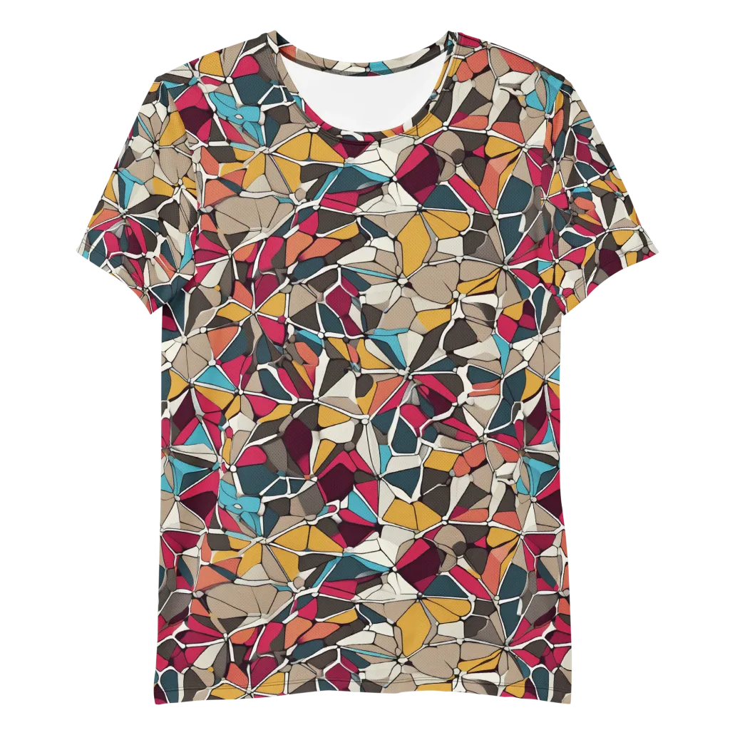 Mosaic Voltage on Men's Athletic T-Shirt — Front