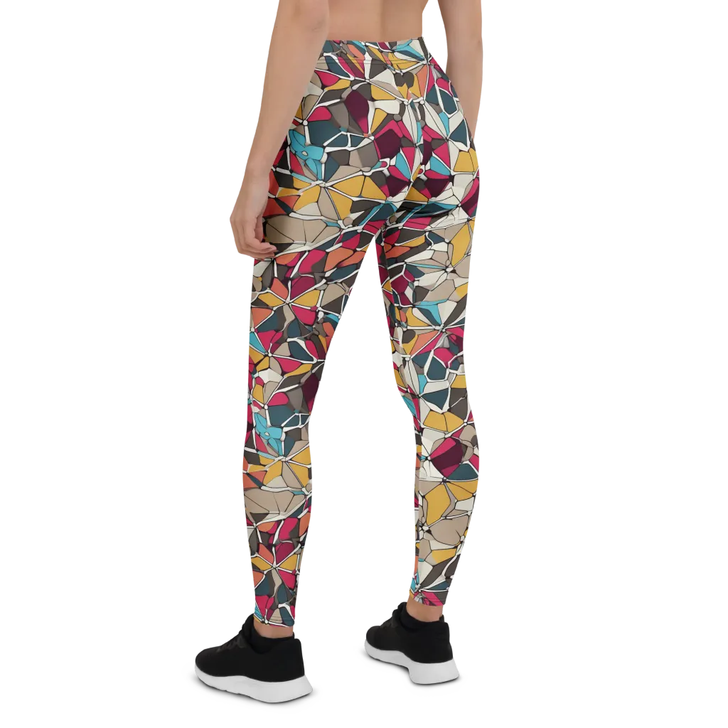 Mosaic Voltage on Leggings — Back