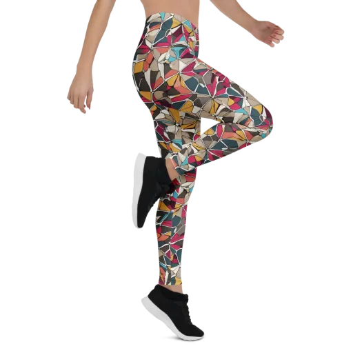 Mosaic Voltage on a Leggings