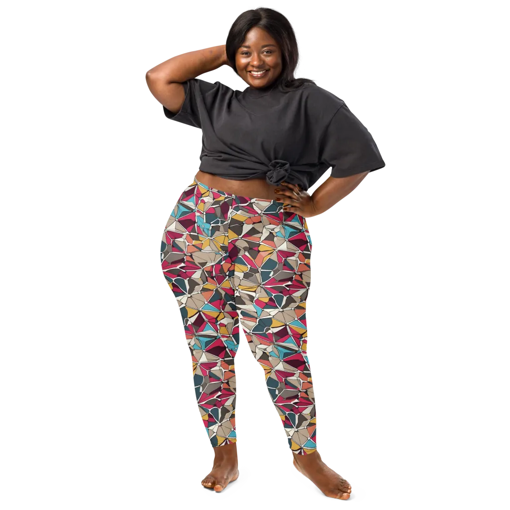 Mosaic Voltage on Leggings — Front