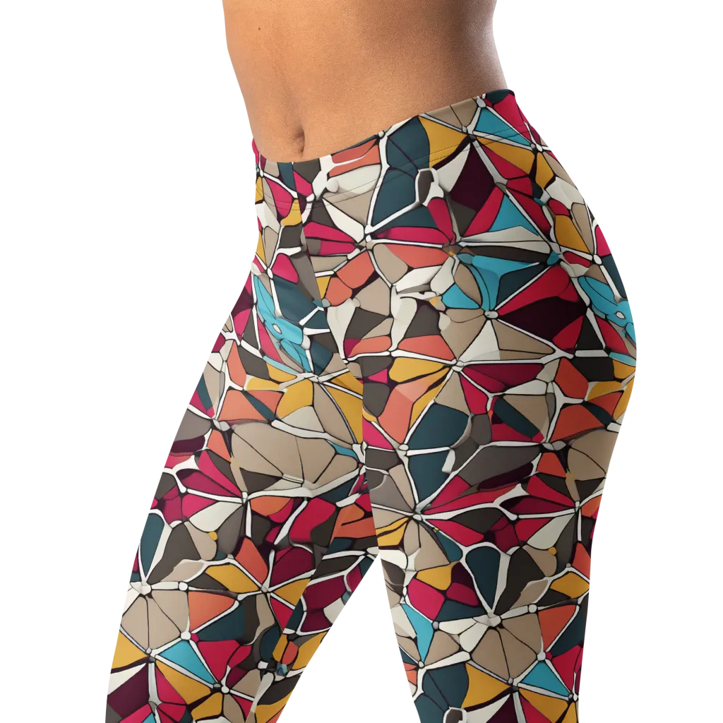 Mosaic Voltage on Leggings — Left Front