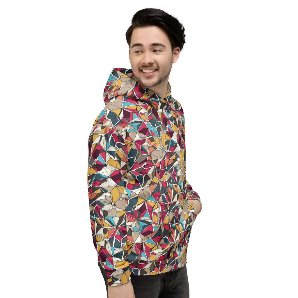 Mosaic Voltage on Hoodie — Right