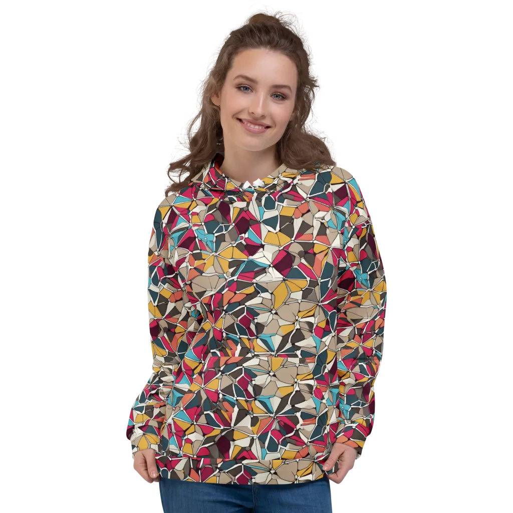 Mosaic Voltage on Hoodie — Front