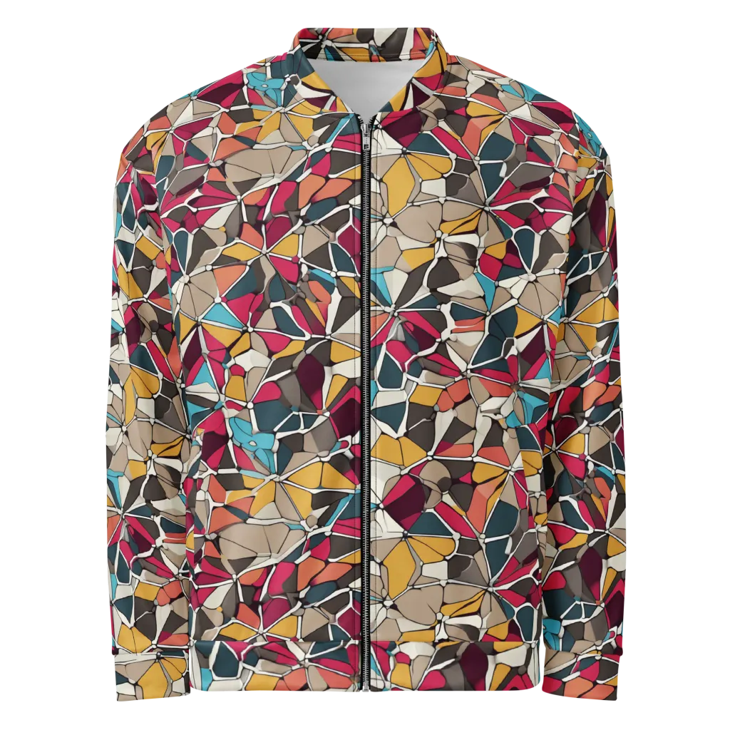Mosaic Voltage on Bomber Jacket — Front