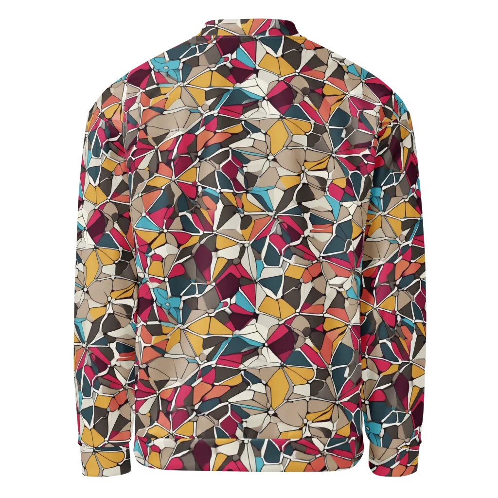 Mosaic Voltage on Bomber Jacket — Back