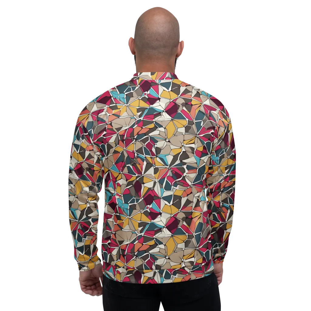Mosaic Voltage on Bomber Jacket — Back