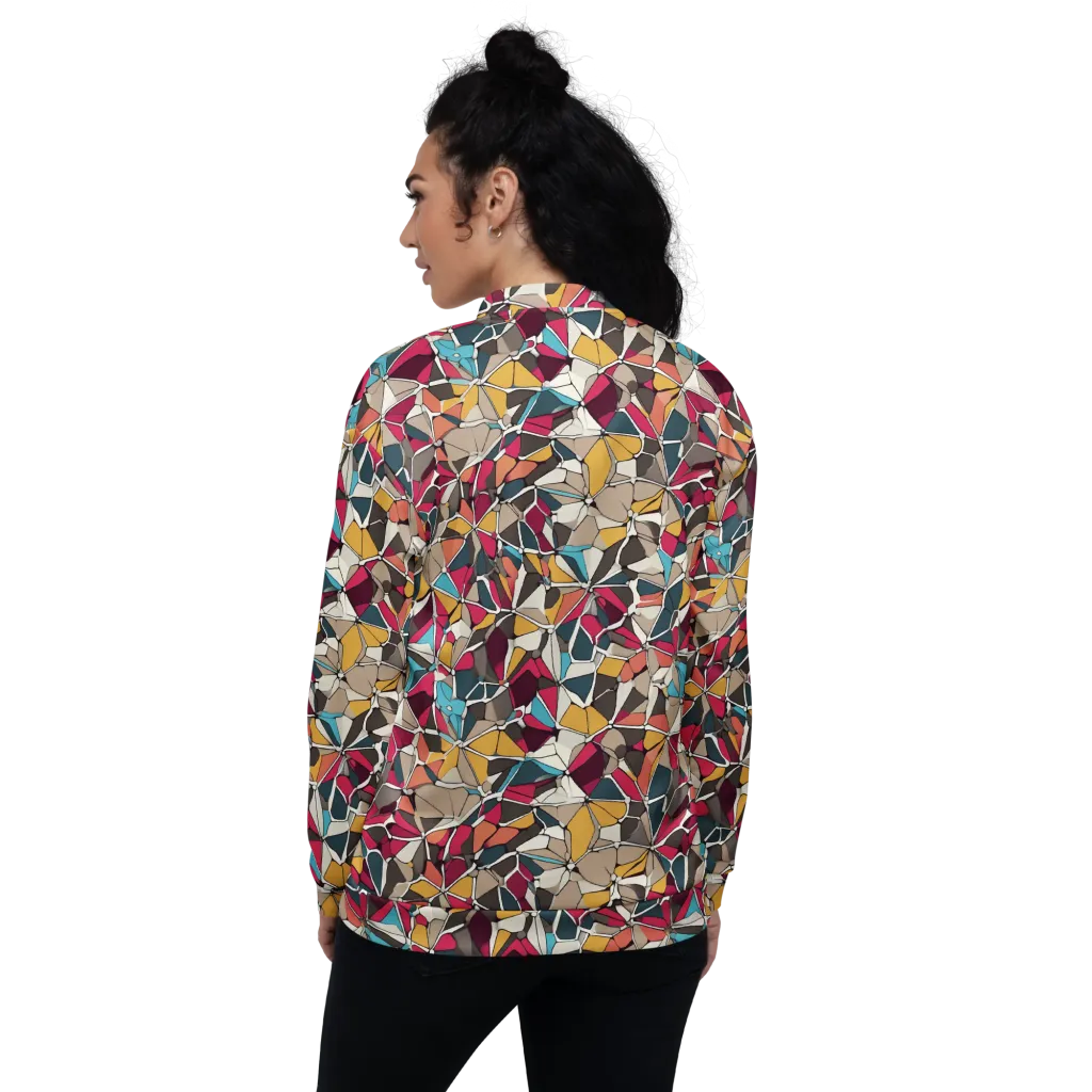 Mosaic Voltage on Bomber Jacket — Back