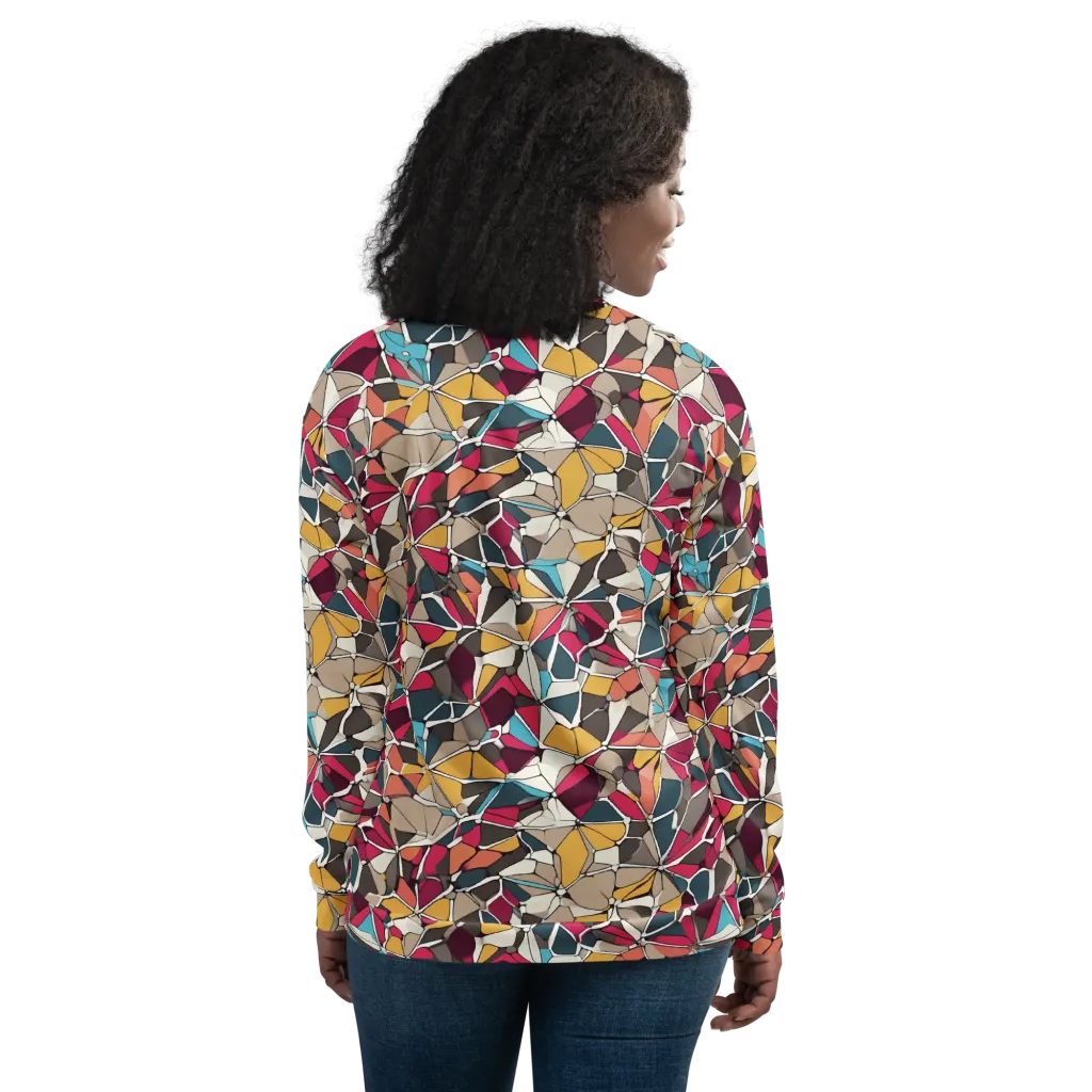 Mosaic Voltage on Bomber Jacket — Back